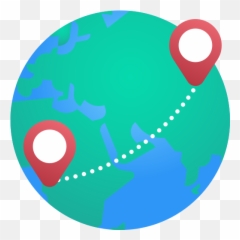 Globe - Free maps and location icons Kitten Day Card png