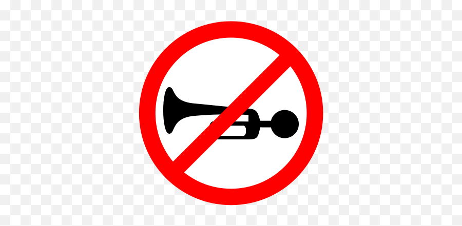 Download Horn Prohibited Sign - Don T Like To Do Homework Png,Prohibited Sign Png