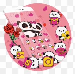 About Pink Panda Cute Icons Png Icon Lucu Android