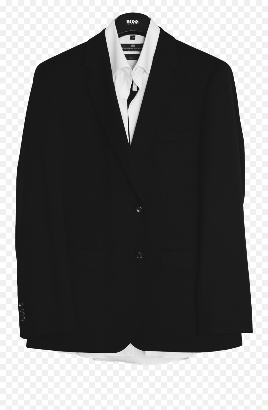 Black Suit Transparent Background Free - Hanged Jacket Png,Suit Transparent Background