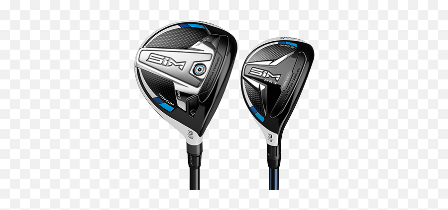 Taylormade Sim Range Of Golf Clubs - Golfbox Taylormade Sim Fairway Wood Png,Golf Clubs Png