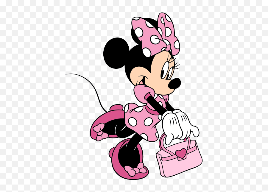 Minnie Mouse Clipart - Pink Minnie Mouse Cartoon Png,Minnie Ears Png