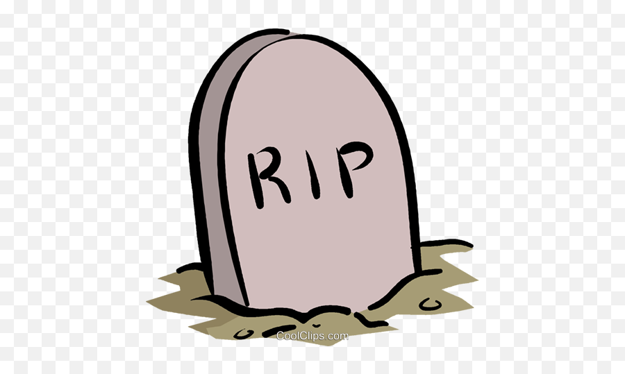 Tombstone Royalty Free Vector Clip Art Illustration - Tombstone Clip Art Png,Gravestone Transparent