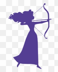 Brave Clipart Merida - Merida Silhouette Png,Merida Png
