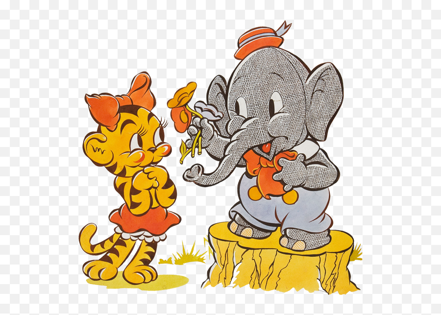 Elmer Elephant Tillie Tiger Clipart - Cartoon Png,Elmer Fudd Png