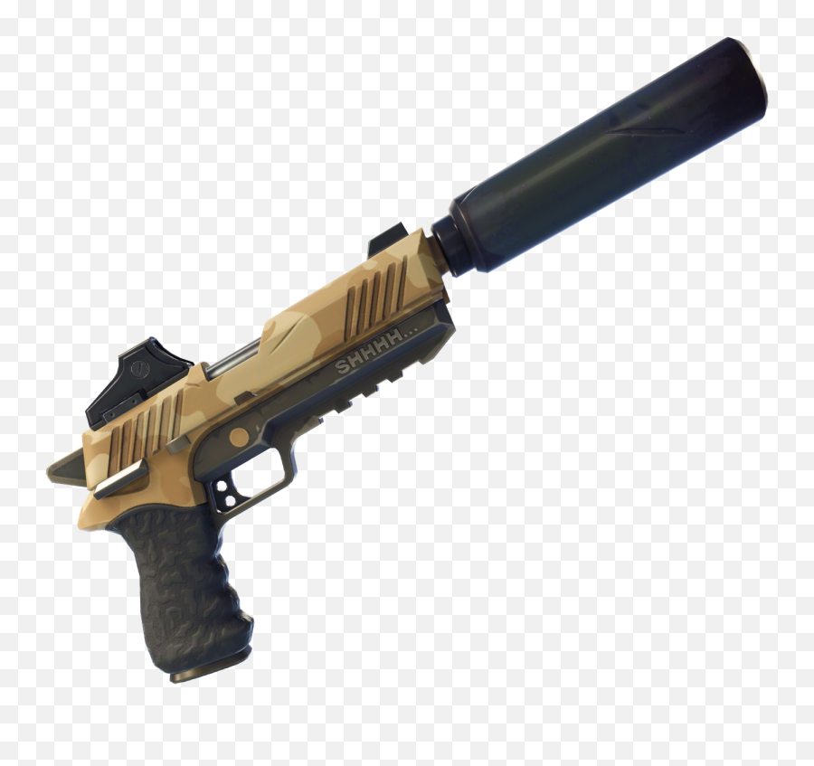 Silenced Pistol Png Transparent Collections - Fortnite Silenced Pistol Png,Muzzle Flash Png