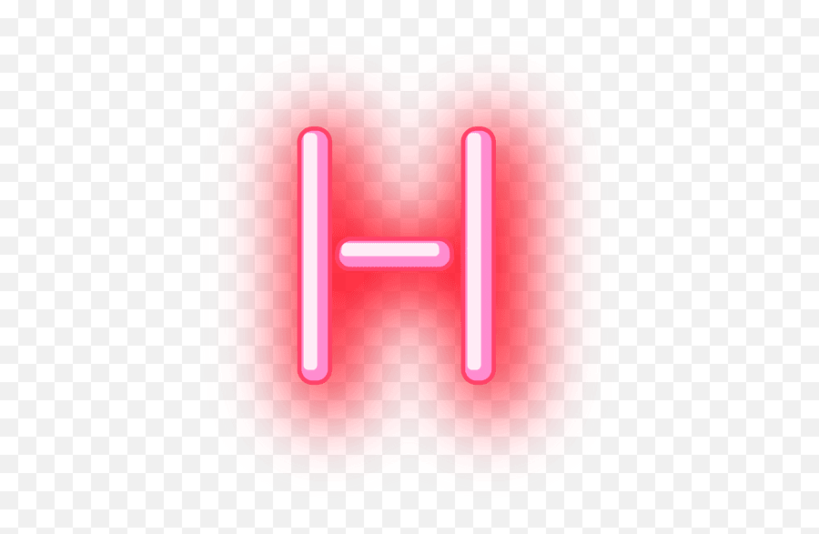 Letterhead Red Neon Font H - Transparent Png U0026 Svg Vector File Transparent Background Neon Letters Png,H Logo