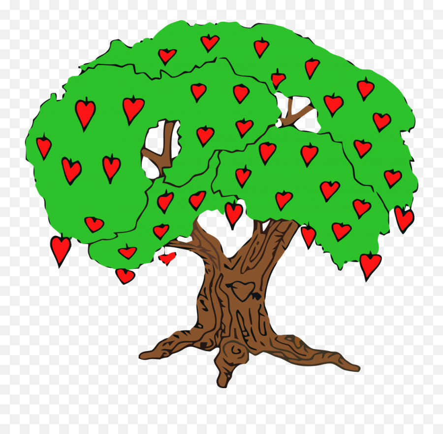 Heart Tree Clipart Png U2013 Clipartlycom - Illustration,Tree Clipart Png