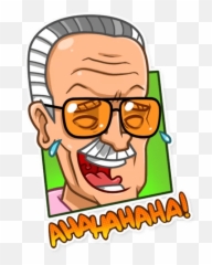 Stan Stickers Set For Telegram - Stan Lee Sticker Png,Stan Lee Png