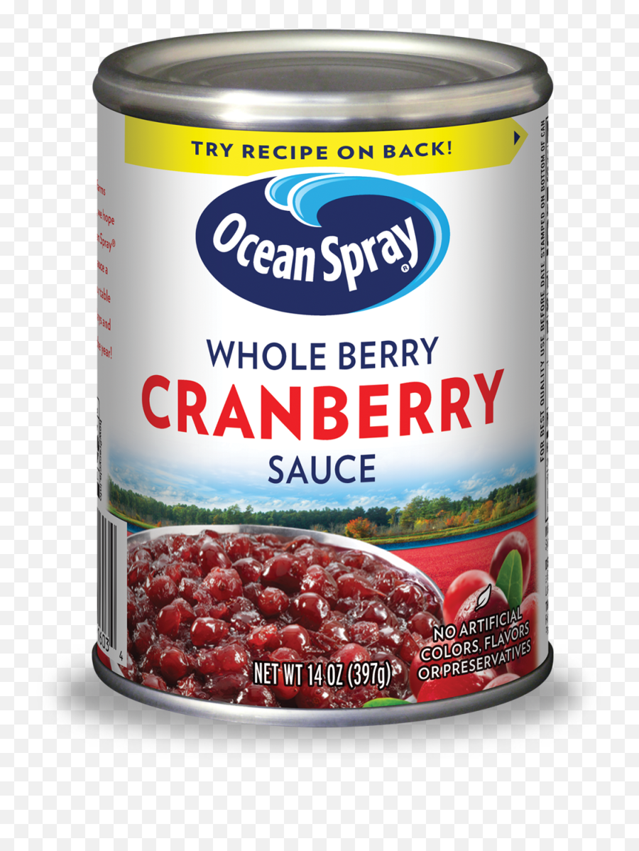 Whole Berry Cranberry Sauce Recipe - Ocean Spray Whole Cranberry Sauce Png,Cranberry Png