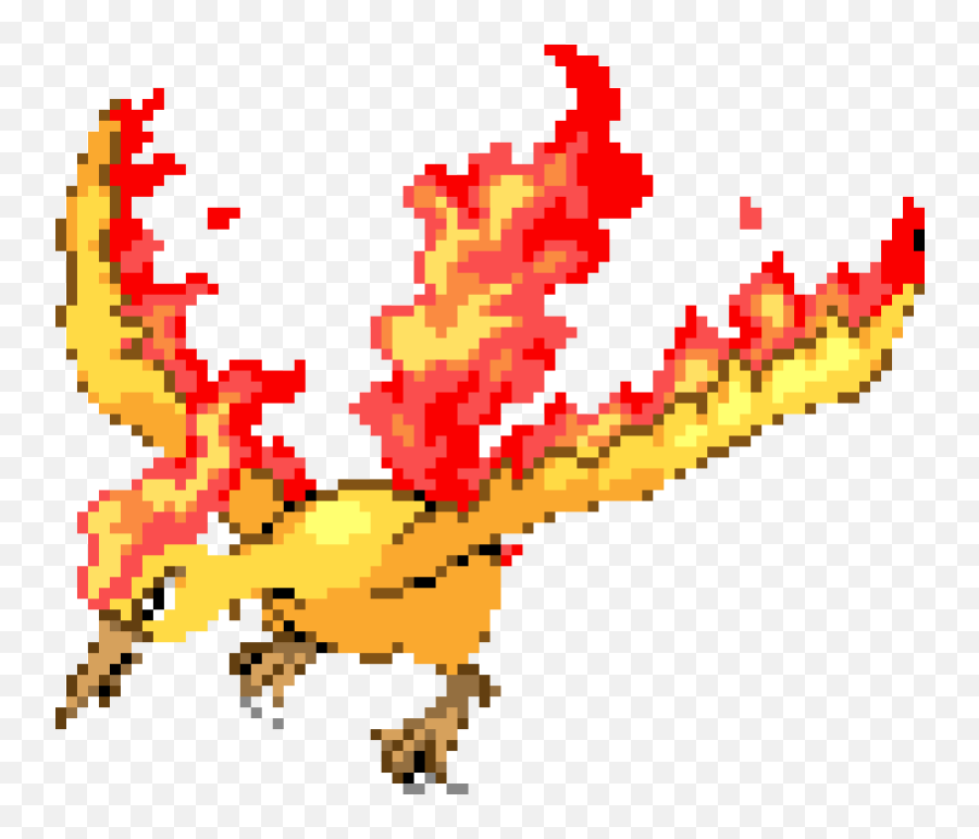 Moltres Png - Moltres Pixel Art,Moltres Png