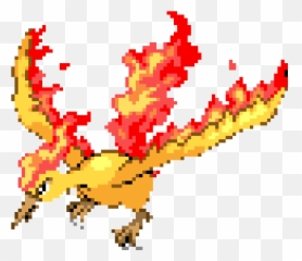Moltres Png - Moltres Pixel Art,Moltres Png