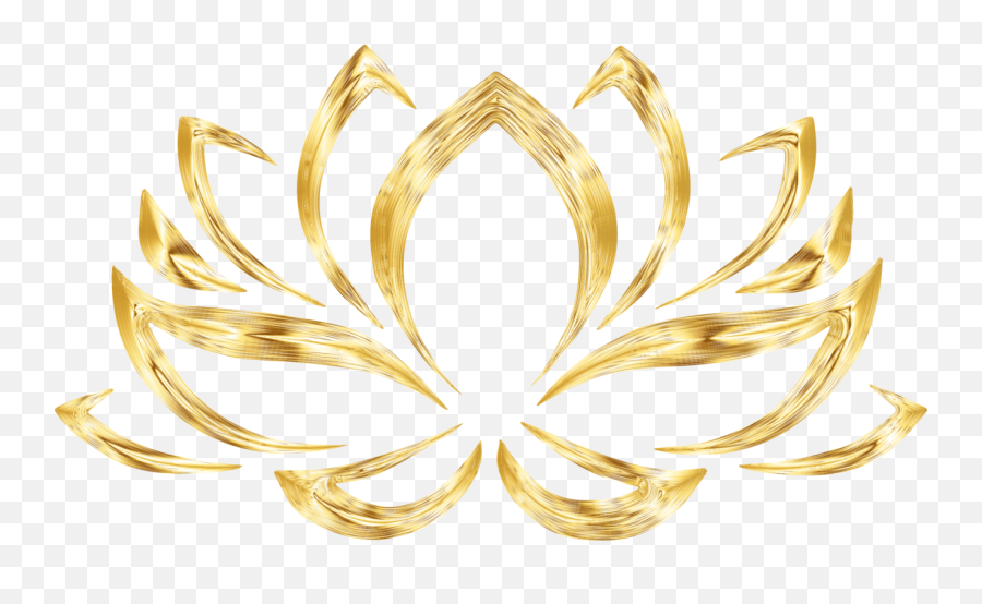 Aurumized Lotus Flower No Background - Golden Lotus Logo Png,Lotus Transparent Background