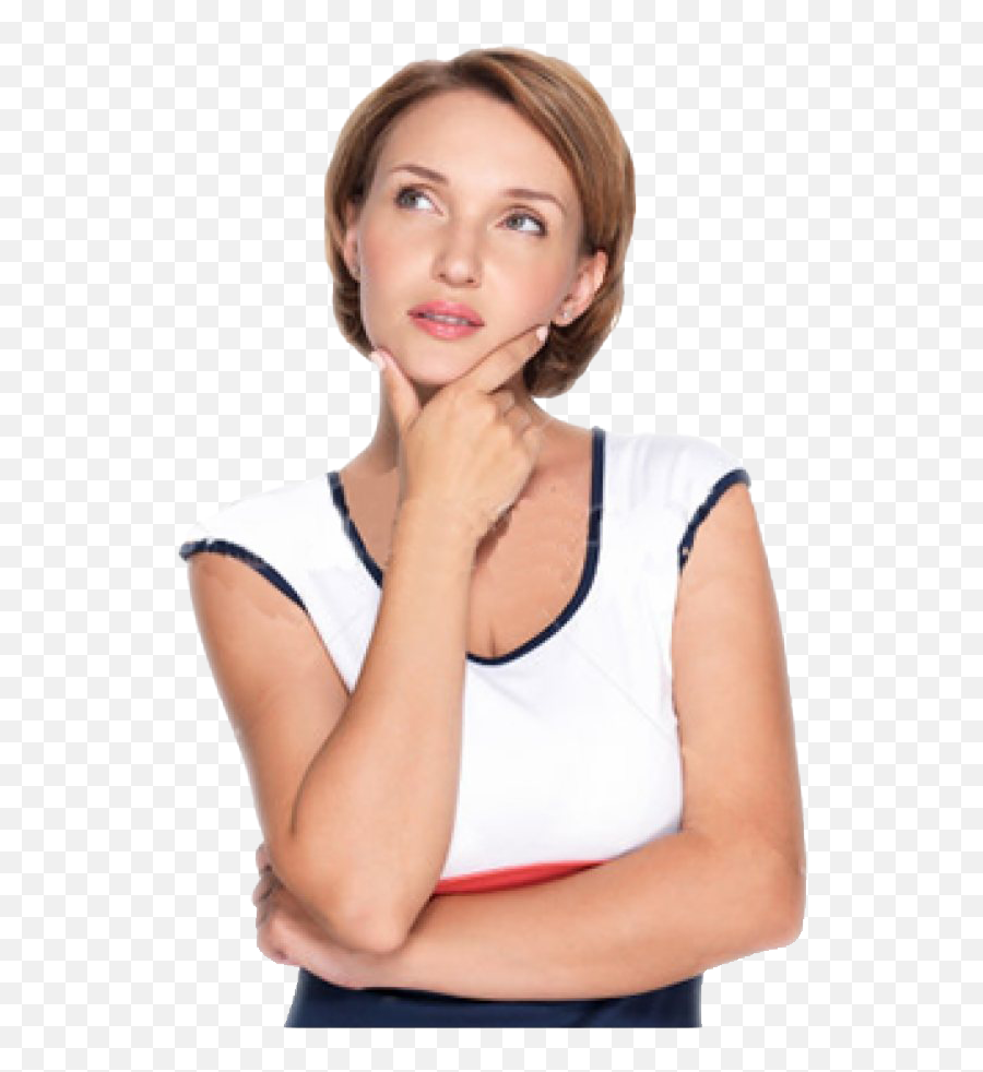 Thinking Woman Png Transparent Images - Woman,Woman Png