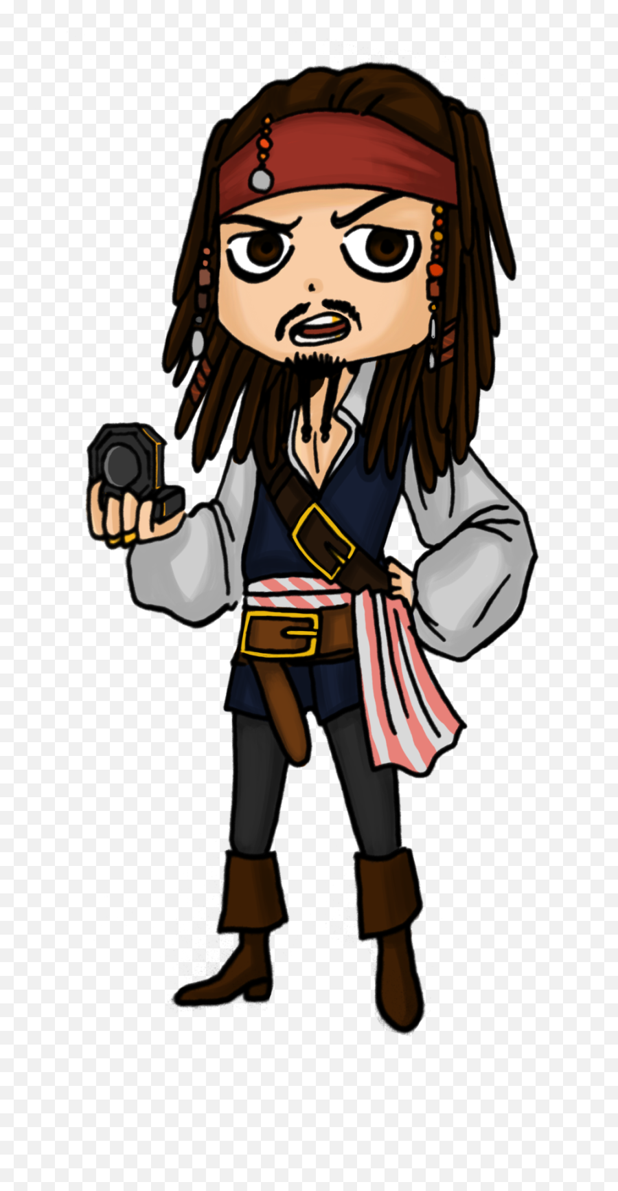 Artjou Jack Sparrow Clipart - Cartoon Captain Jack Sparrow Png,Jack Sparrow Png