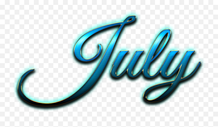 July Italic Logo Png - Calligraphy,July Png