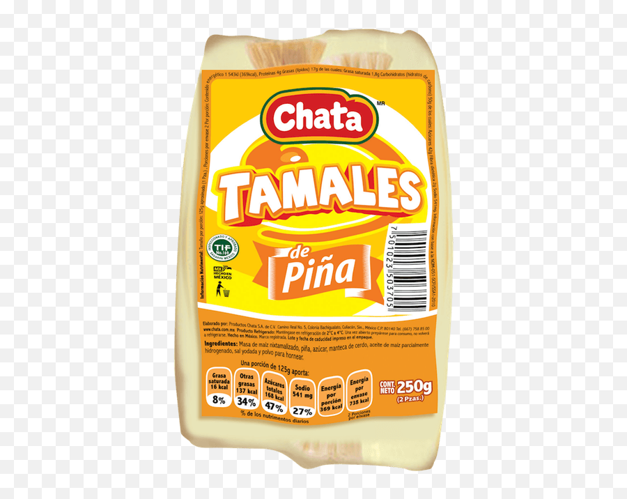 Download Chata Tamales De Piña 2 Piezas Png Image With No - Chata,Tamales Png