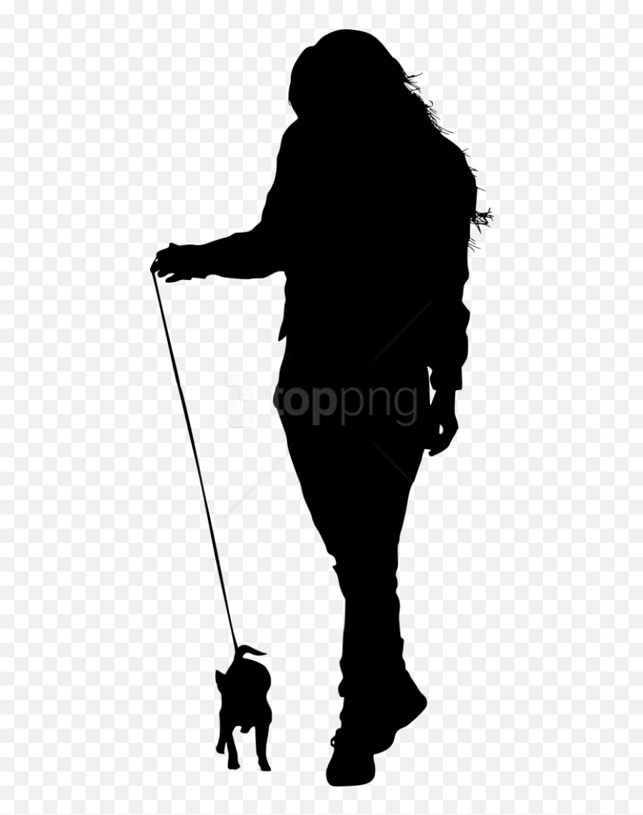 Hd Free Png Dog Walking Silhouette - Silhouette People Walk Png,Walking Silhouette Png