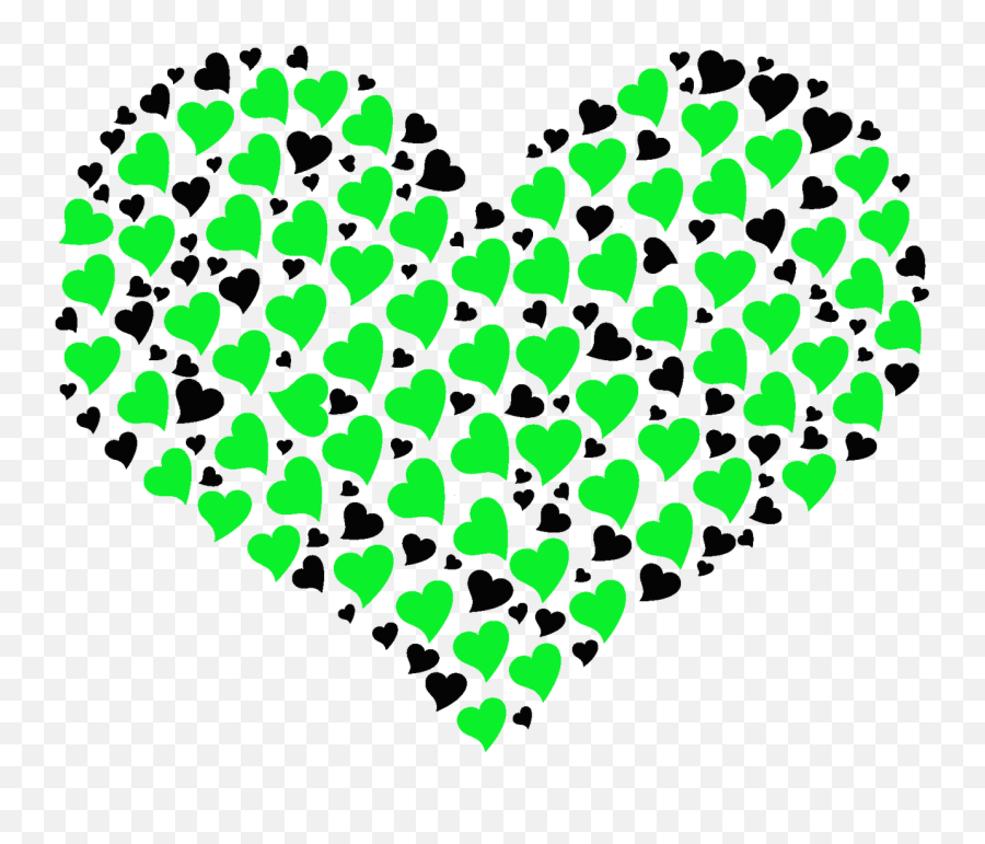 Green And Black Heart T - Shirt Club Merchandise Green And Black Heart Emoji Png,Black Hearts Png