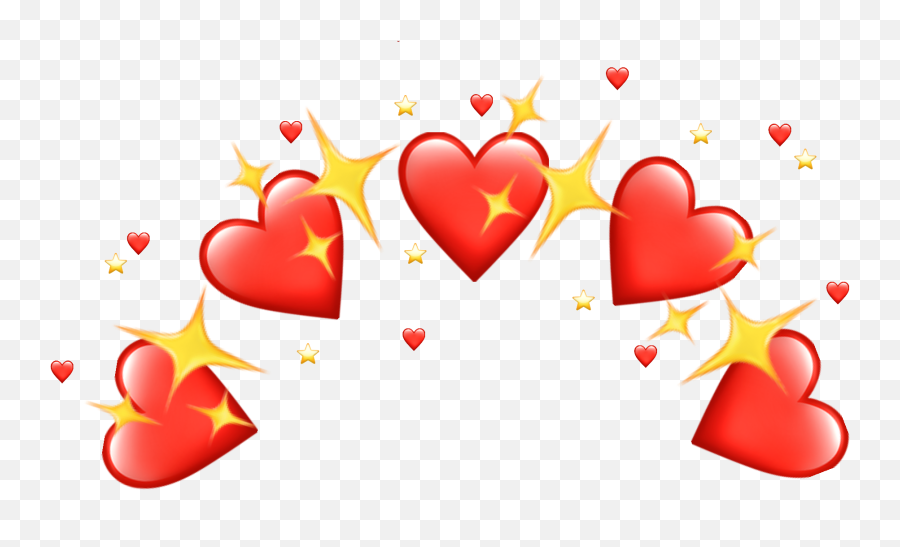 Download Corazon Rojo Red Corazones Emoji Corona - Heart Png,Red Heart Emoji Png