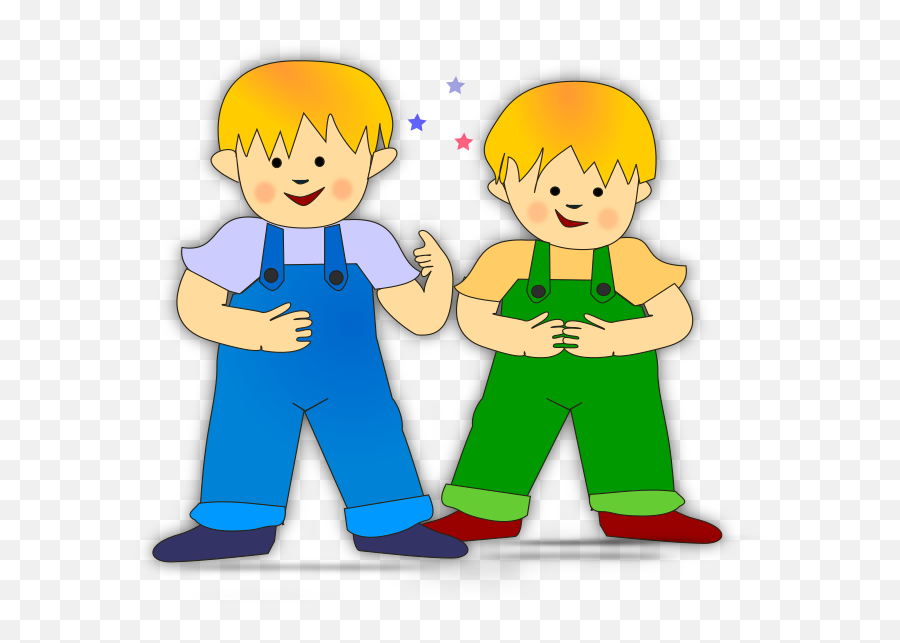 Cousins Clipart Friendly Child - Clipart 2 Boys Png Brothers Clipart,Boy Clipart Transparent