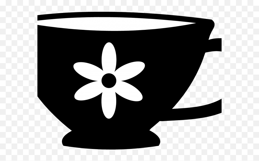 Download Teacup Clipart Png Tumblr - Black And White Teacup Clip Art,Teacup Png