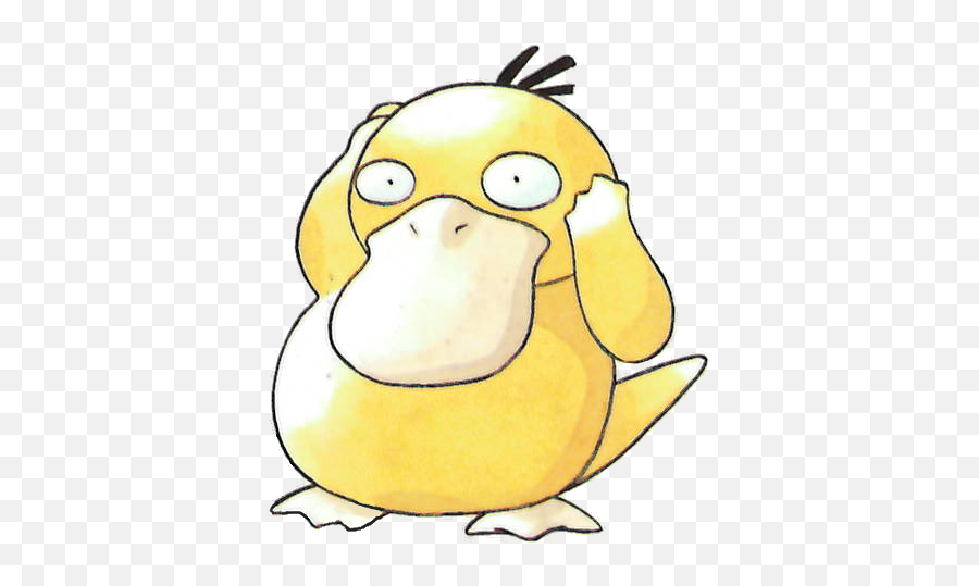 Cool Great Website - The Best Babies Generation 1 Pokemon Red Psyduck Artwork Png,Psyduck Png