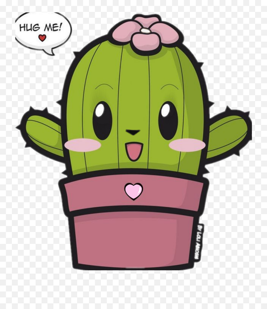 Cactus Clipart Kawaii - Cute Kawaii Cactus Cartoon Png,Cute Cactus Png