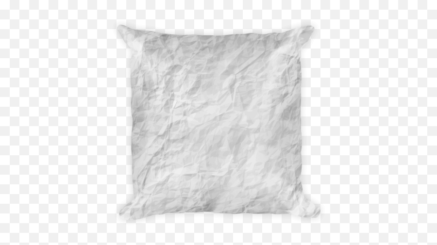 Wrinkled Paper Texture Basic Pillow - Solid Png,Paper Texture Png