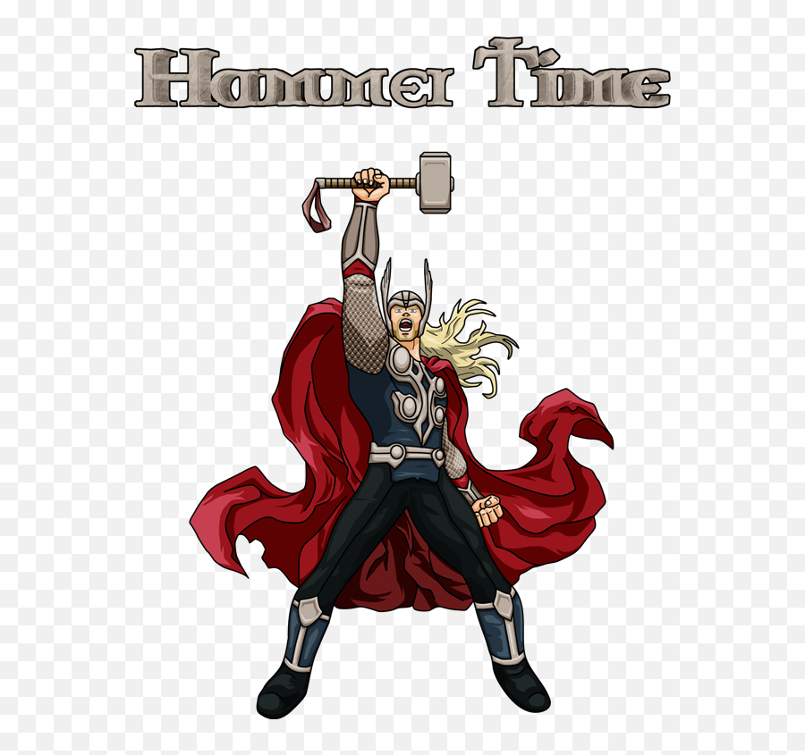 Full Size Png Image - Thor With Hammer Comic,Thor's Hammer Png