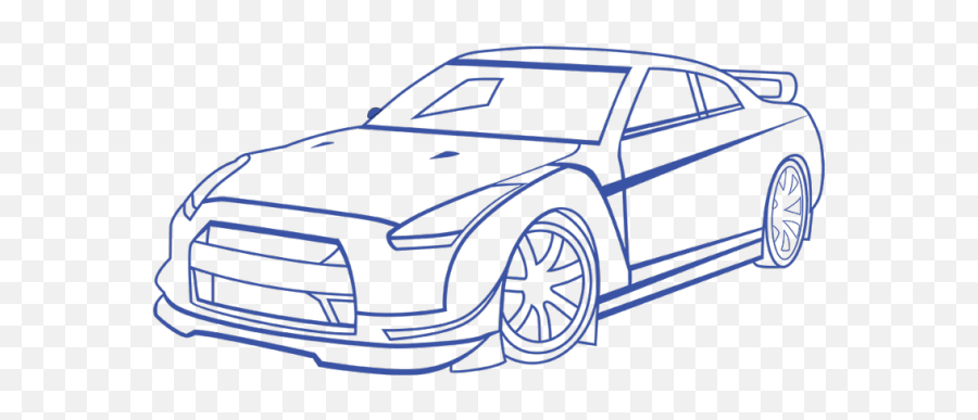 Race Car Outline - Car Outline Png,Car Outline Logo