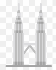 Petronas Twin Tower - Free monuments icons Twin Tower Malaysia Icon png