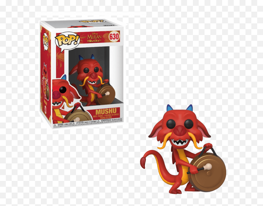 Pop Disney - Mulan 630 Mushu With Gong Disney Mulan Funko Pop Png,Mulan Transparent