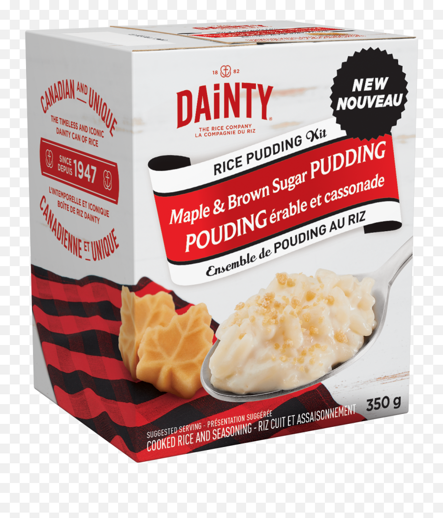 Dainty Rice Maple Brown Sugar Pudding Kit For Delicious Desert - Pouding Au Riz Dainty Png,Pudding Png