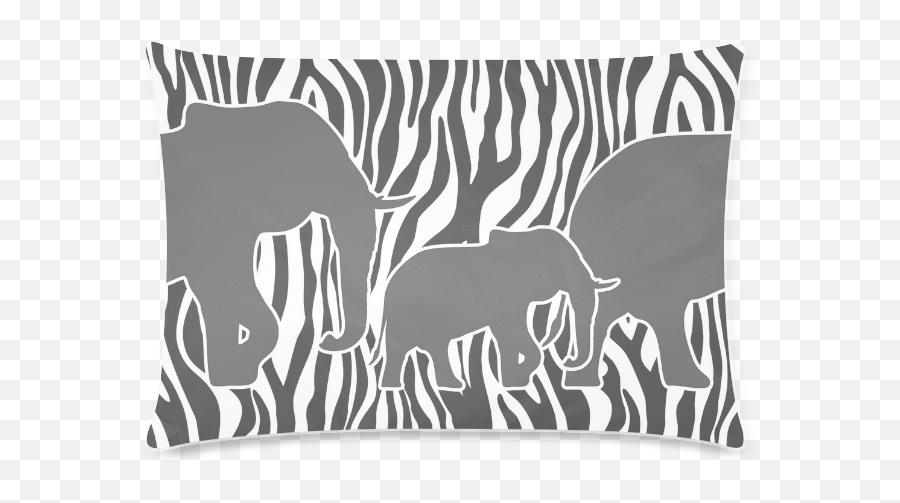 Download Hd Elephants To Zebra Stripes Black U0026 White Custom - Indian Elephant Png,Black Stripes Png