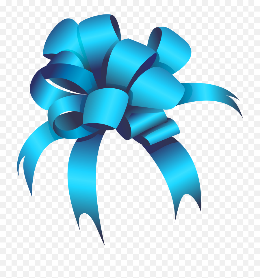 Download Blue Ribbon Png - Gift Bow Clipart Png,Present Bow Png