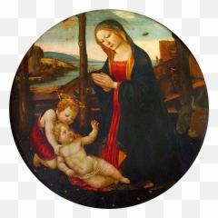 Ufo In A 15th Century Painting - Madonna Com São Giovannino Png,Realistic Ufo Png