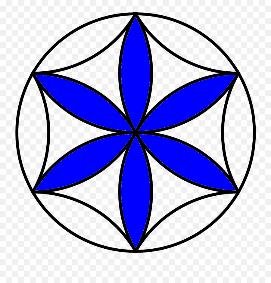 Flower Of Life 17 Blue - Logo Asterisk Full Size Png Sacred Geometry Archangel Michael,Asterisk Png