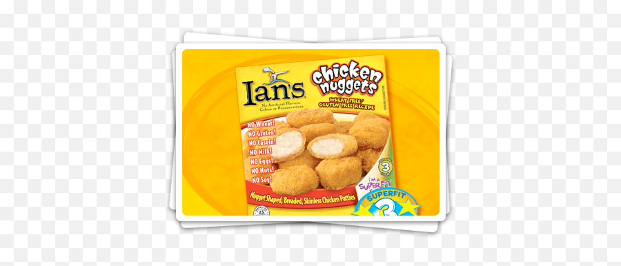 Ianu0027s Gluten Free Chicken Nuggets Allergen - Ians Chicken Nuggets Png,Chicken Nuggets Png