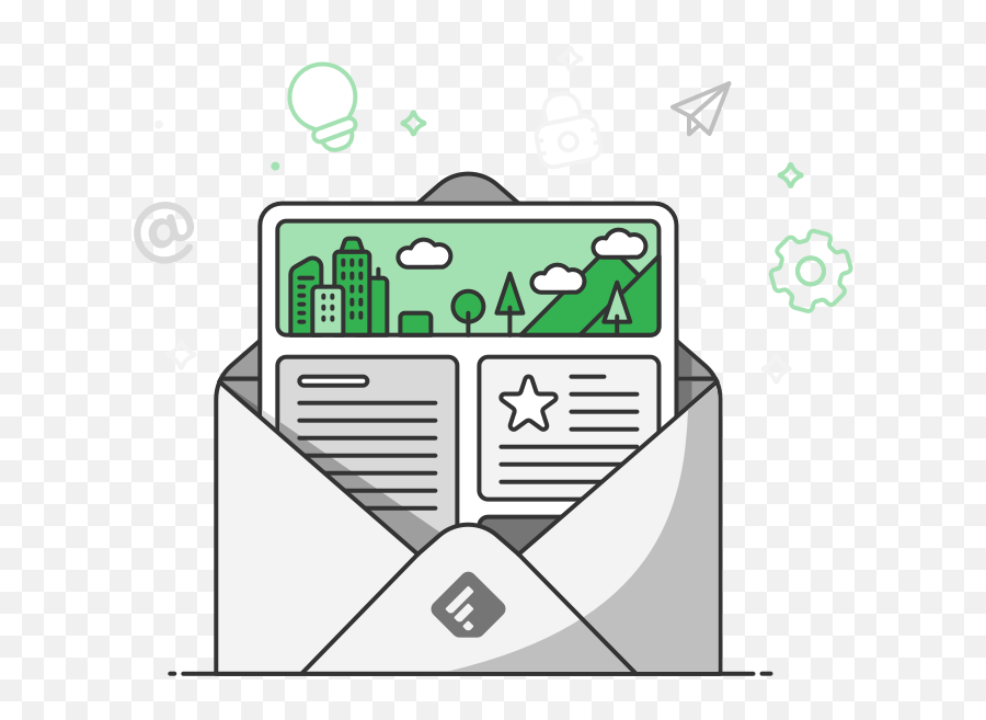 Newsletter Templates - Horizontal Png,Newsletters Icon