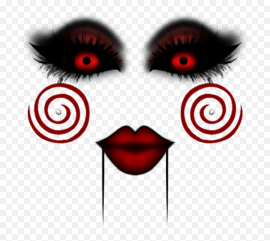 Scary Girl Makeup Swirls Creepy Scary Face Roblox Png Scary Face Png Free Transparent Png Images Pngaaa Com - scary roblox face decal