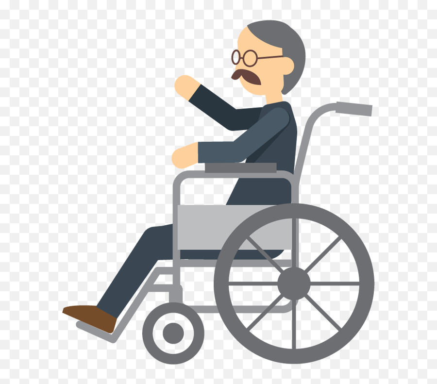 Clipart Girl Wheelchair Transparent - Cartoon Man In A Wheelchair Png,Wheelchair Transparent
