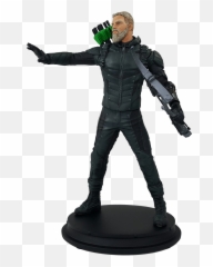 Dc Tv The Once And Future Flash 19 Scale Polystone Deluxe - Tall Is Green Arrow Png,Dc Icon Harley Statue