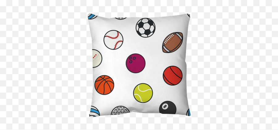 Seamless Pattern Sports Balls Minimal Color Flat Line Vector - Sport Lucera Png,Color Icon Set