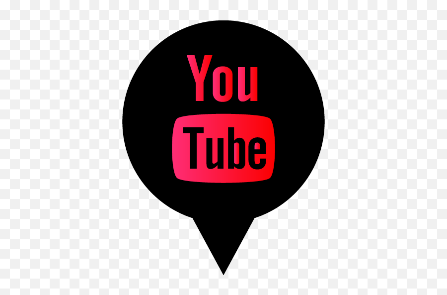 Free Black Red Social Media Pin Icon Png Youtube Logo