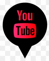 Free Black Red Social Media Pin Icon Png Youtube Logo
