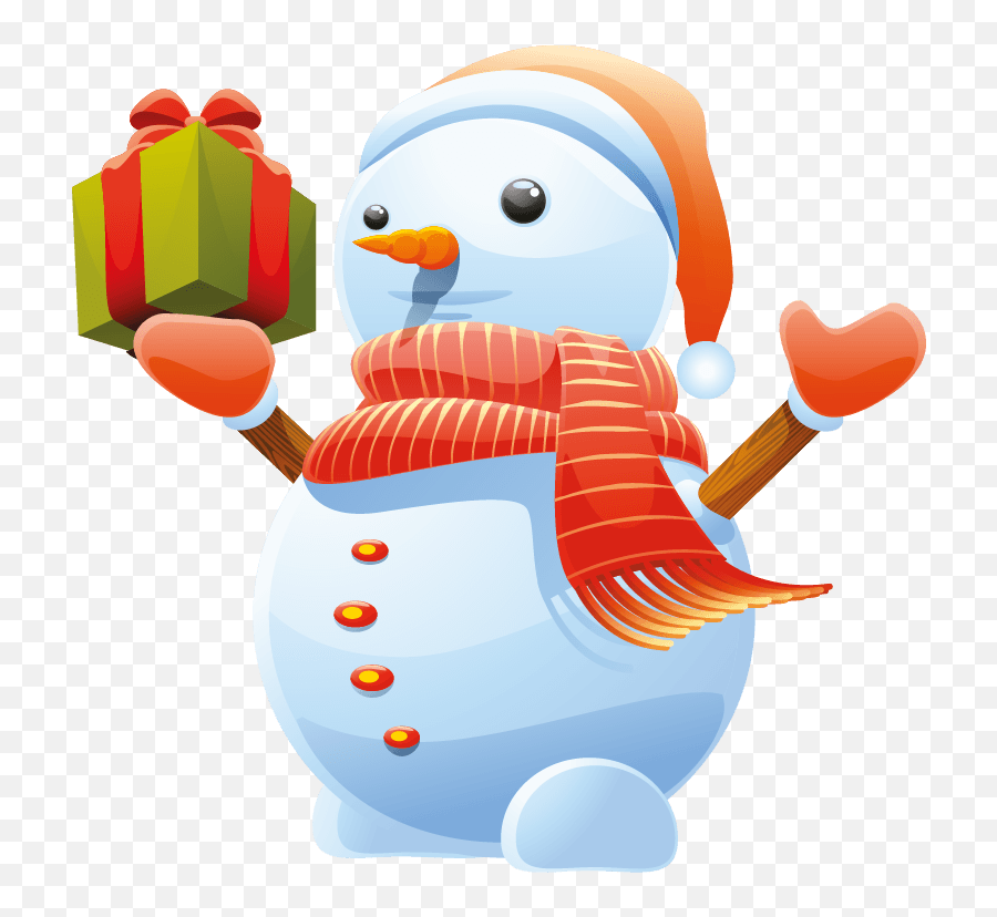 3d Cute Snowman Vector Art Download - Cute Funny Snowman Clipart Png,Snowman Icon Png