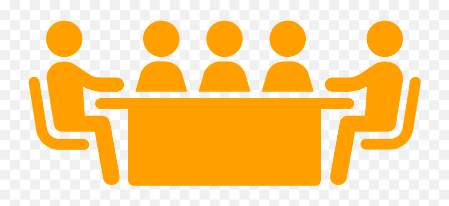 Prudential Meetings - Meeting Clipart Black And White Png,Orange Person Icon