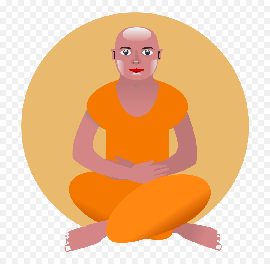 Openclipart - Clipping Culture Meditation Png,Monk Icon