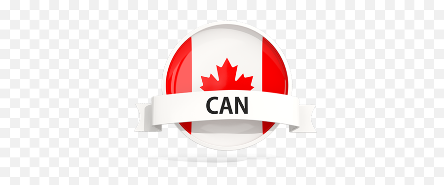 Round Flag With Banner Illustration Of Canada Png Canadian Icon